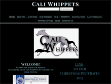 Tablet Screenshot of caliwhippets.com